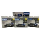 Kobalt 24V Impact Wrench Kit and Batteries
