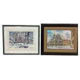 Bees, Bethlehem Winter Scenes, 1976-1977, Signed