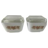 Pyrex Sandalwood Ovenware and Refrigerator Set
