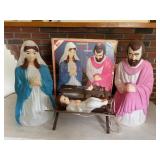 Empire Christmas Nativity Four-Piece Blow Mold Set