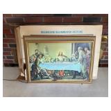Helmscene Last Supper Illuminated Picture 1950s