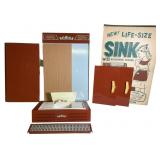 Louis Marx & Co. Life-Size Toy Sink & Box