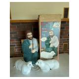 Empire 28 Inch Illuminated Shepherd and Sheep Set