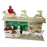 Two Vintage Christmas Sleigh Sets with Boot Box
