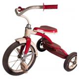 Vintage Red & White 25ï¿½ x 24ï¿½ Steel Tricycle