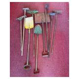Assortment of Nine Vintage Junior Garden Tools