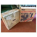 Two 20 Inch 3 Speed Box Fans With Boxes