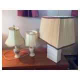 Assorted Vintage Ceramic and Metal Table Lamps