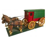 Harold Kistler Horse & Delivery Wagon 24"
