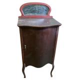 Mahogany Music Cabinet with Mirror