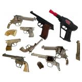 Nine Toy Cap Guns and Fragments Collection, 1960s
