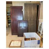 Assortment of Antique Doors and Furniture