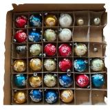 Collection of Stenciled Glass Holiday Ornaments