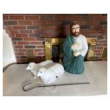 Empire Illuminated Shepherd and Two Sheep Set
