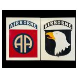 Pair of Hand-Painted US Army Airborne Signs