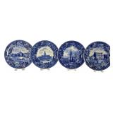Set of Four Wedgwood Historical Scenes Plates