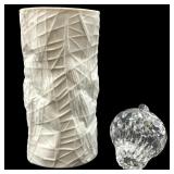 Rosenthal Vase & Waterford Paperweight