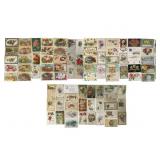 An Assortment of Vintage Birthday Postcards