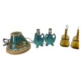Van Briggle Ceramic Table Lamps and Glass Vases