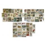Group of Approximately 75 Antique Holiday Postcard