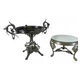 Silver Plated Compote and Plateau