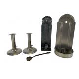 Group of Assorted Tin and Wrought Iron Metalware