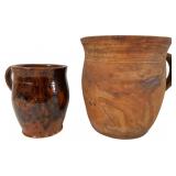 Two Antique Earthenware Jars