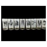 Set of Eight Peter Arno Highball Glasses