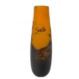 Galle Art Nouveau Cameo Glass Landscape Vase