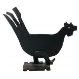 Cast Iron Rooster Boot Scraper/Doorstop
