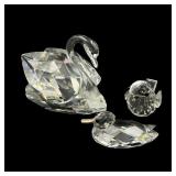 Swarovski Crystal Swan, Duck & Bird
