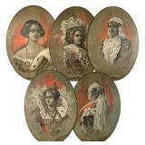 Five Thomas G. Plant Queen Quality Ad Portraits