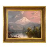 Eliza Rosanna Lamb Barchus Mount Rainier Oil