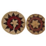 A Pair of Navajo Handwoven Ceremonial Baskets