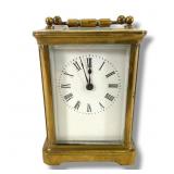 Antique Brass and Glass Carriage Clock