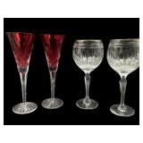 Waterford Lismore Flutes & Hanover Wine Glasses