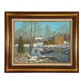 Mildred S. Gehman Oil on Canvas Clymer