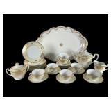 Noritake and Limoges Gilt Porcelain Service