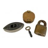 A Trio of Vintage Metal Collectibles