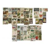 Group of Vintage Holiday Greeting Postcards