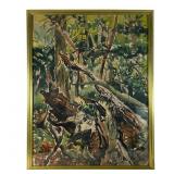 Elnora Hauser Watercolor Forest Landscape