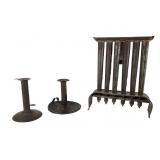 Three Pieces of Antique Primitive Metalware
