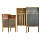 Several Vintage Wood and Metal Washboards