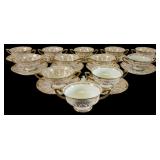 Set of Twelve GDA Limoges Bouillon Cups