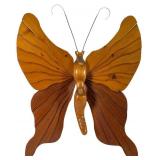 Large Mid-Century Wooden Butterfly Wall Sculpture