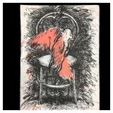Jim Sullivan Waiting Room Color Lithograph 1981