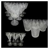 Group of Cut Crystal Tableware