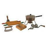 Assortment of Antique and Vintage Kitchenware