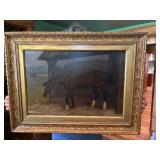 Horse Painting Signed Shaw  1888
