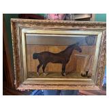 Horse Painting #2, Signed Shaw 1888